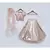 Peach Sequins Choli and Lehenga Set