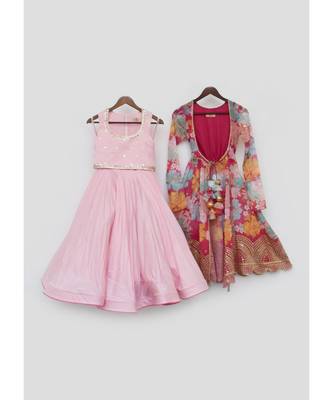 Acqua Embroidery Kurta With Off White Salwar 2