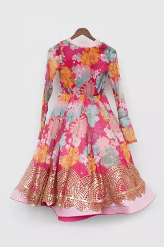 Acqua Embroidery Kurta With Off White Salwar