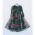Green top with Green Printed Organza Lehenga and Dupatta