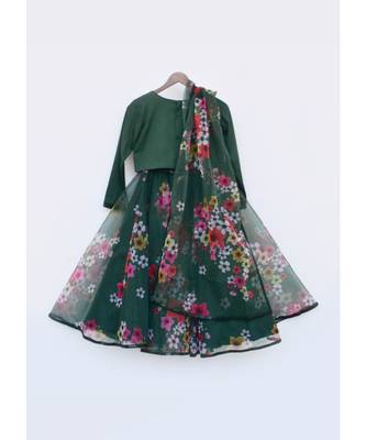 Blue Embroidery Lehenga Choli And Dupatta 3