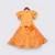 Yellow Peplum with Printed Georgette Lehenga