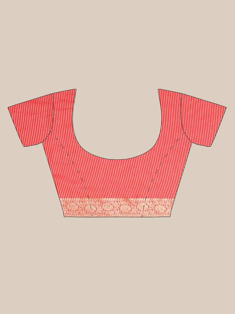 Shraddha Arya Designer Red woven art silk saree with blouse