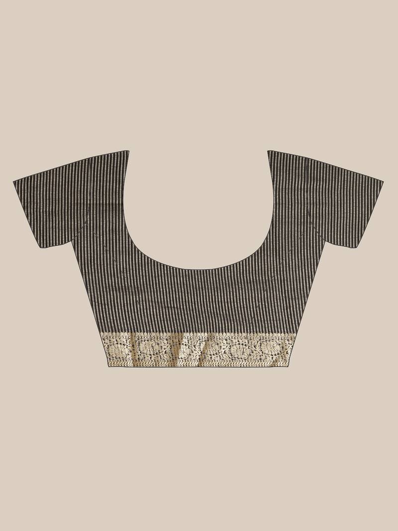 Shraddha Arya Designer Black woven art silk saree with blouse