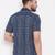 Blue Printed Viscose Rayon Shirt