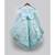 Blue Flowers Embroidery High Low Dress