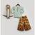 Blue Silk Kurti with Embroidery Sharara and Dupatta