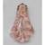 Peach Sequins High Low Gown