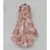 Peach Sequins High Low Gown