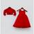 Red Net Gown with Red Shrug