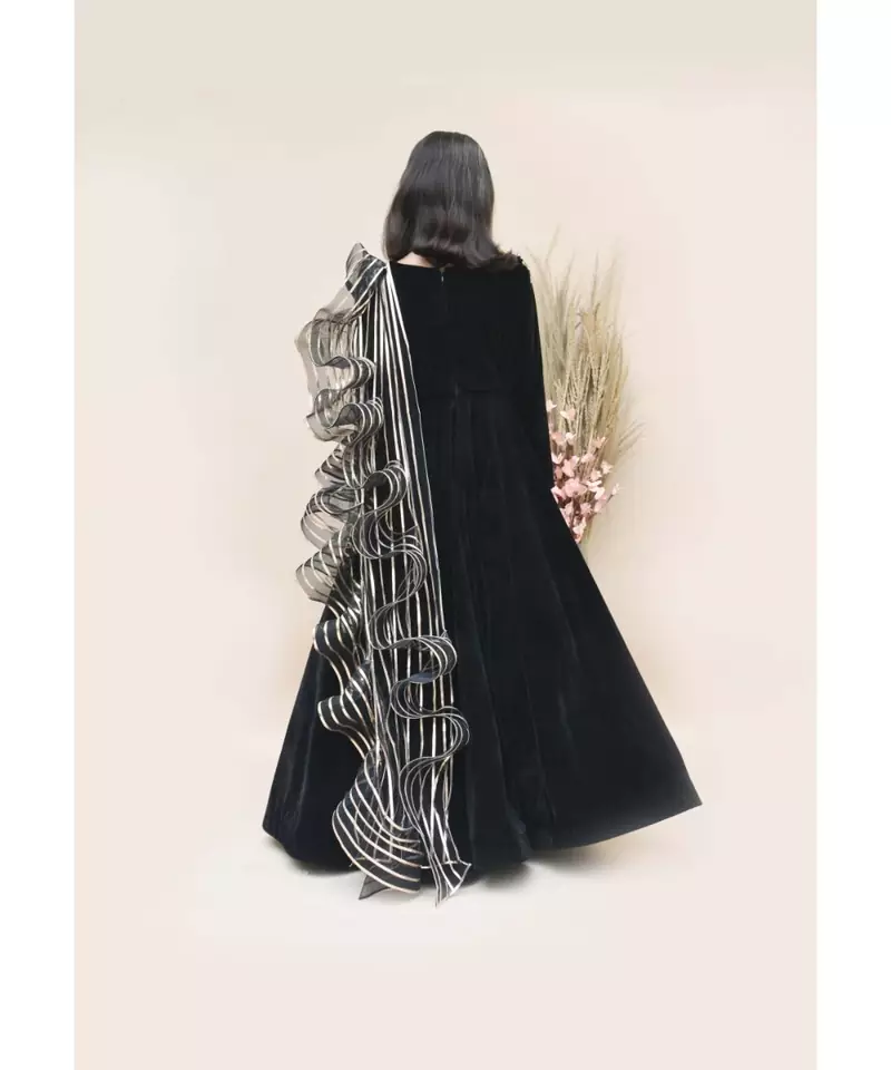 Black Velvet Gown