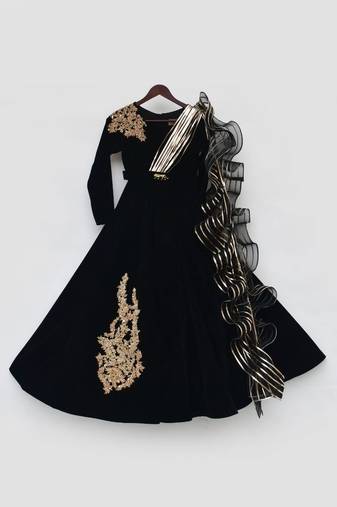 Green Sequins Embroidery Lehenga Choli And Dupatta