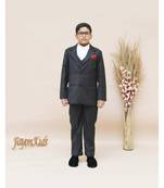 Black Check Coat with Off White Shirt