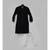Black Silk Ajkan with Off White Salwar