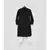 Black Silk Ajkan with Off White Salwar