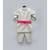 Off White Ajkan and Pant with Hot Pink Belt