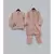 Peach Jacket with Kurta and Pant