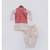 Red Golden Embroidery Jacket with Golden Kurta and Chudidar