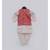 Red Golden Embroidery Jacket with Golden Kurta and Chudidar