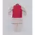 Red Golden Embroidery Jacket with Golden Kurta and Chudidar