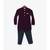 Wine Bandgala with Black Pant