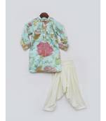 Acqua Embroidery Kurta with Off White Salwar