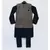 Black Gotta Embroidery Jacket with Kurta and Chudidar