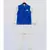 Blue Mirror Embroidery Jacket with Cotton Silk Kurta and Pant