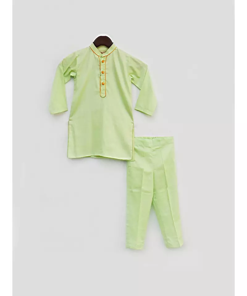 Green Kurta with Pant