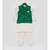 Green Mirror Embroidery Jacket with Cotton Silk Kurta and Pant