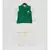 Green Mirror Embroidery Jacket with Cotton Silk Kurta and Pant