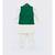 Green Mirror Embroidery Jacket with Cotton Silk Kurta and Pant