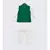 Green Mirror Embroidery Jacket with Cotton Silk Kurta and Pant
