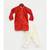 Red Bandhej Kurta with Salwar