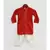 Red Bandhej Kurta with Salwar