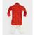 Red Bandhej Kurta with Salwar