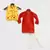 Red Bandhej Kurta with Yellow Embroidery Jacket and Salwar