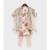 Peach Floral Kurti with Chudidar and Dupatta