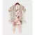 Peach Floral Kurti with Chudidar and Dupatta