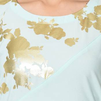 Blue printed crepe kurtas-and-kurtis 4