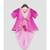 Pink Dhoti Jumpsuit with Pink Georgette Jacket