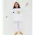 White Peplum Kurti and Dhoti