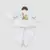 White Peplum Kurti and Dhoti