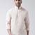 Beige plain cotton mens-casual-shirts