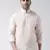 Beige plain cotton mens-casual-shirts