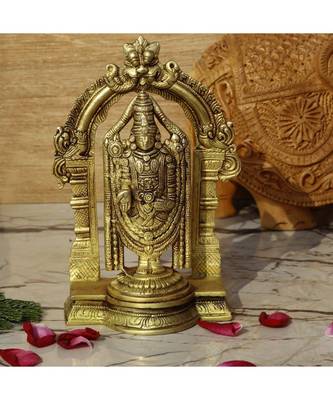 Vintage Gulley Brass Tirupati Balaji Idol  Standard 1