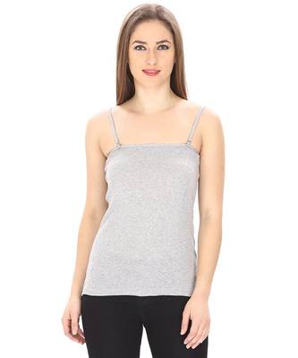 Grey Adusjustable  Cotton Camisole Strap Sphagetti for Women Girls Top Camisol 1