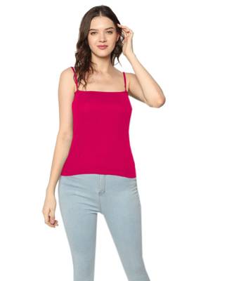 Pink Adusjustable  Cotton Camisole Strap Sphagetti for Women Girls Top Camisol 1