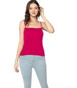 Pink Adusjustable  Cotton Camisole Strap Sphagetti for Women Girls Top Camisol