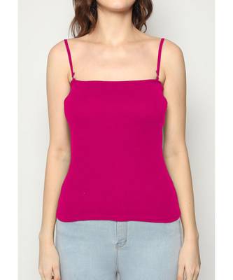 Pink Adusjustable  Cotton Camisole Strap Sphagetti for Women Girls Top Camisol 4